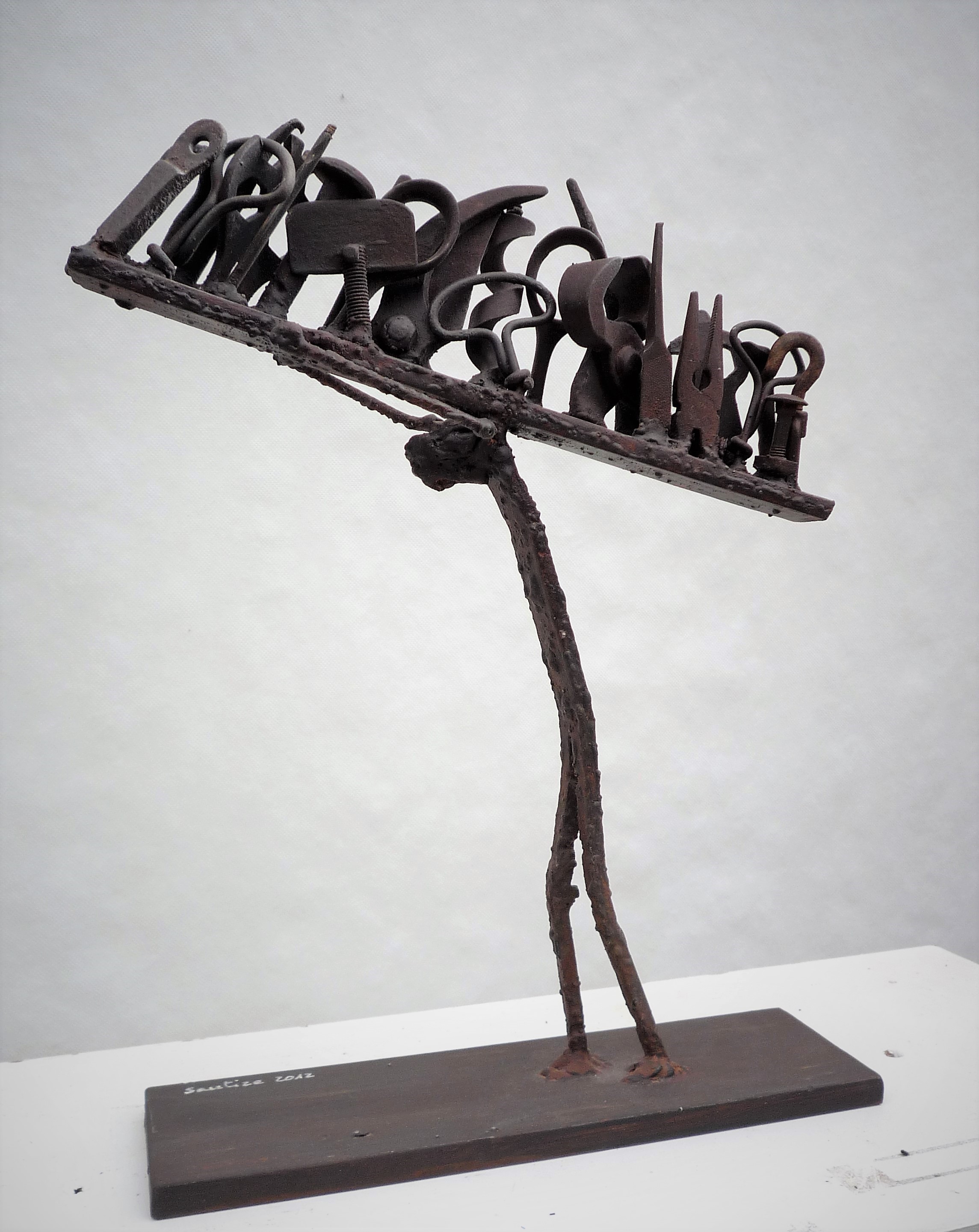 Epreuve à moitié / Métal, h.38 cm, 2012