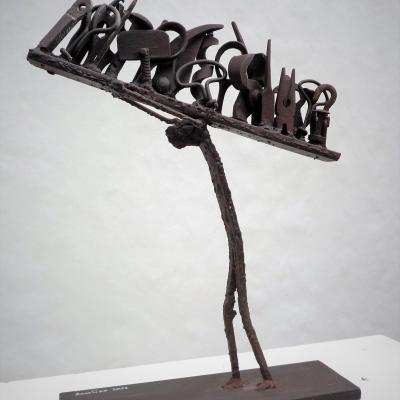 Epreuve à moitié / Métal, h.38 cm, 2012